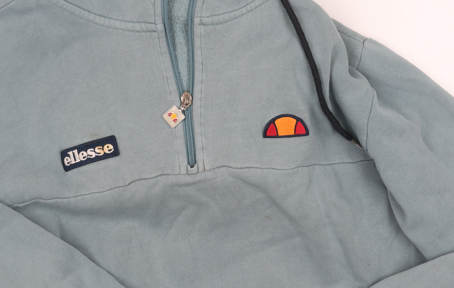 Mens UK Size S ellesse Blue 1/4 Zip Hoodie