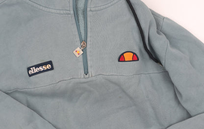 Mens UK Size S ellesse Blue 1/4 Zip Hoodie