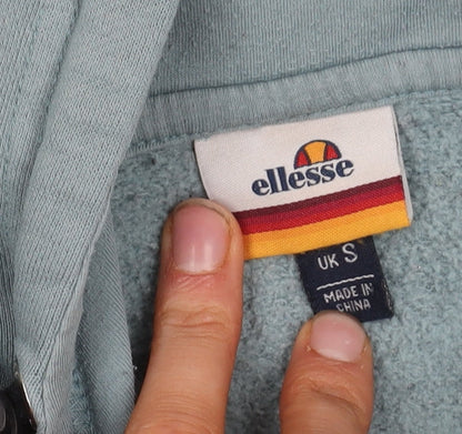Mens UK Size S ellesse Blue 1/4 Zip Hoodie