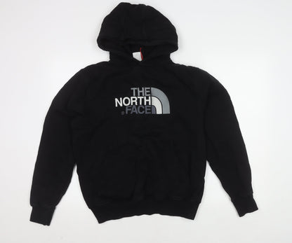 The North Face Men's Black Hoodie, Size S, Pullover, Logo