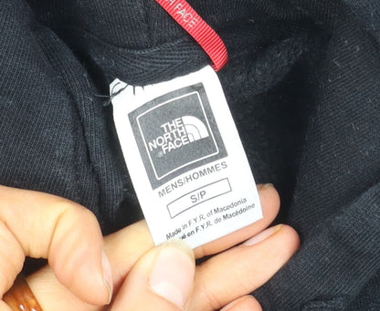 The North Face Men's Black Hoodie, Size S, Pullover, Logo