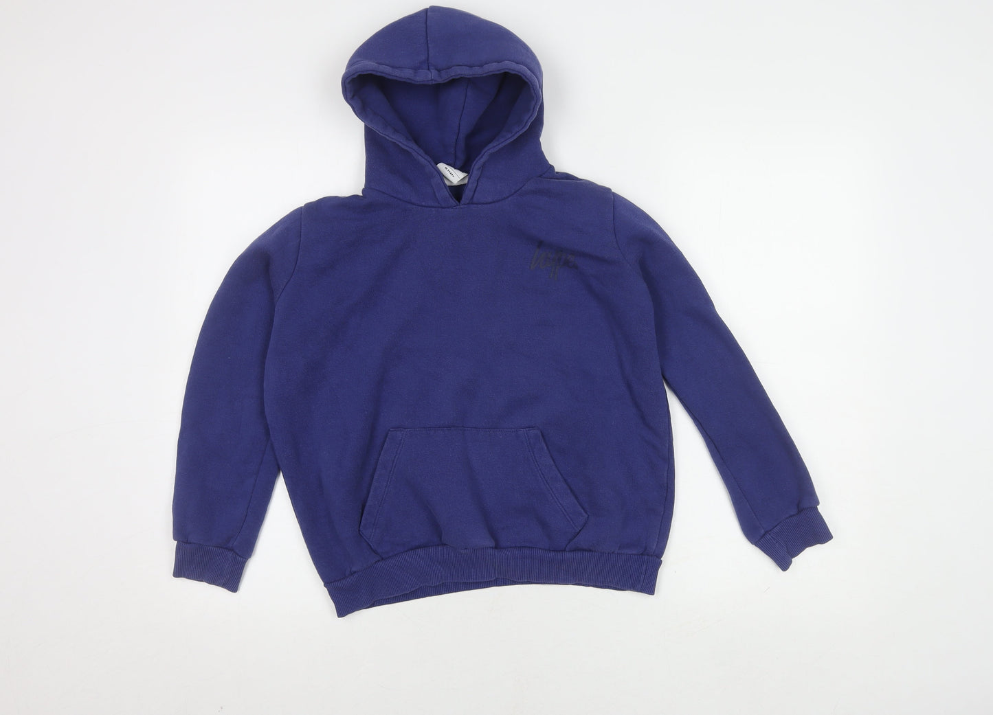 Hype Boys Blue Pullover Hoodie 13 Years Logo Fleece