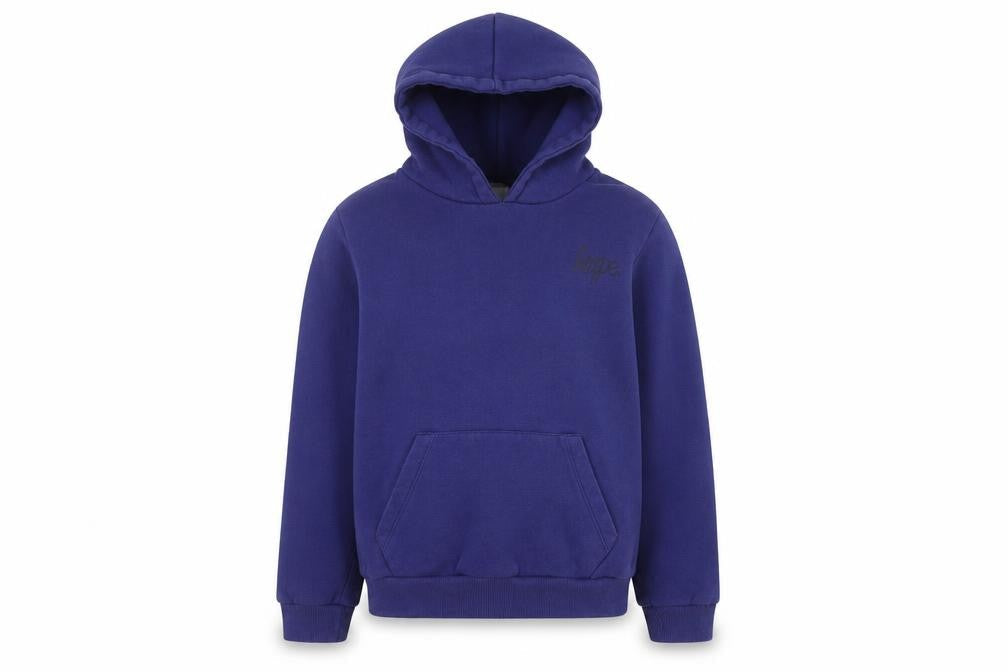 Hype Boys Blue Pullover Hoodie 13 Years Logo Fleece