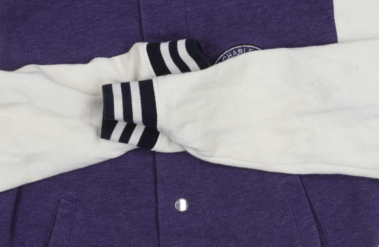 Mens UK Size XS Topman Purple Varsity Jacket