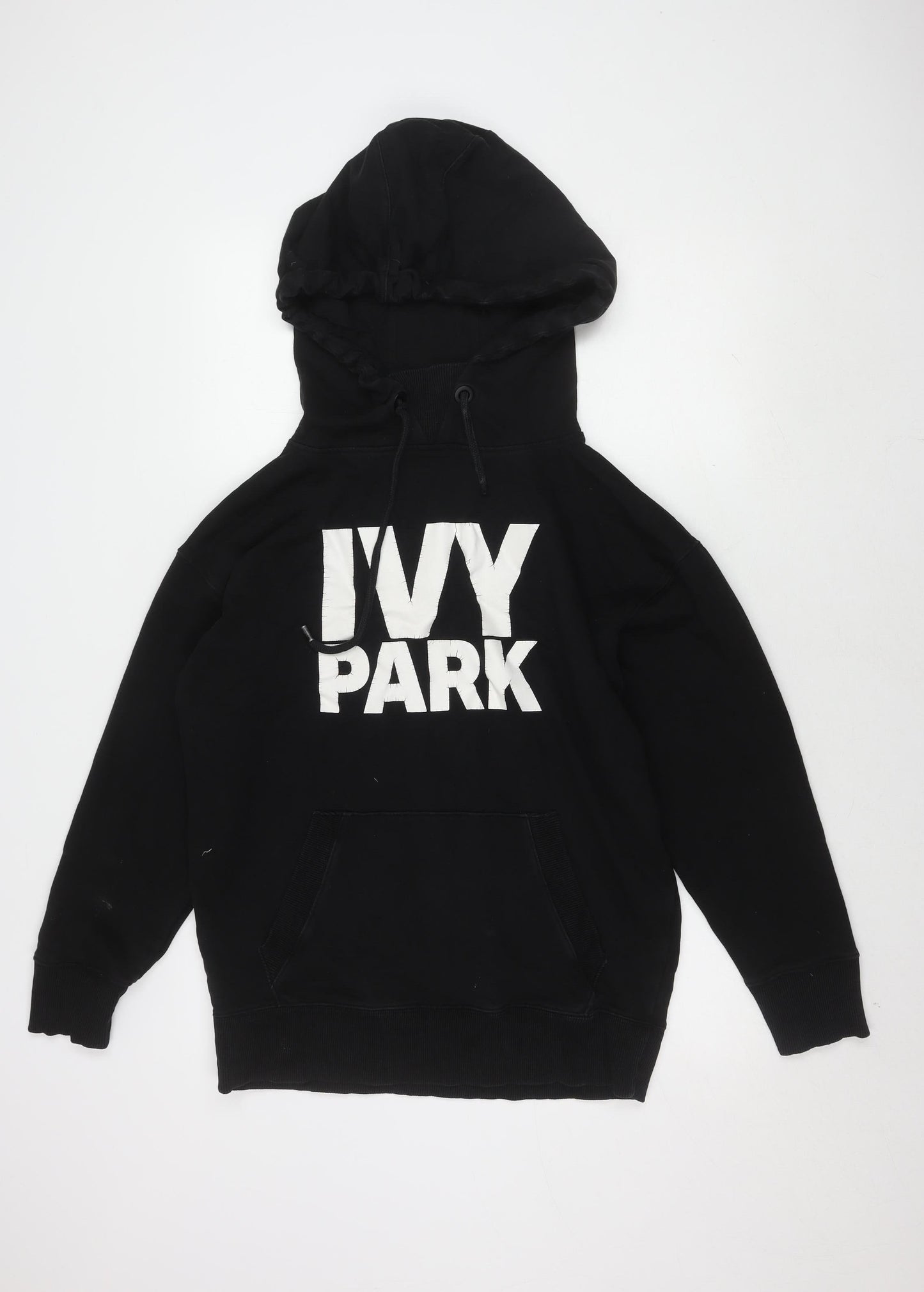 Unisex Adults UK Size S IVY PARK Black Pullover Hoodie