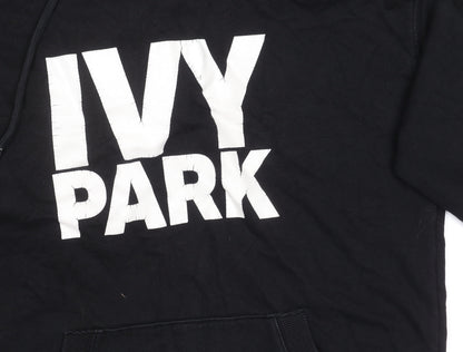 Unisex Adults UK Size S IVY PARK Black Pullover Hoodie
