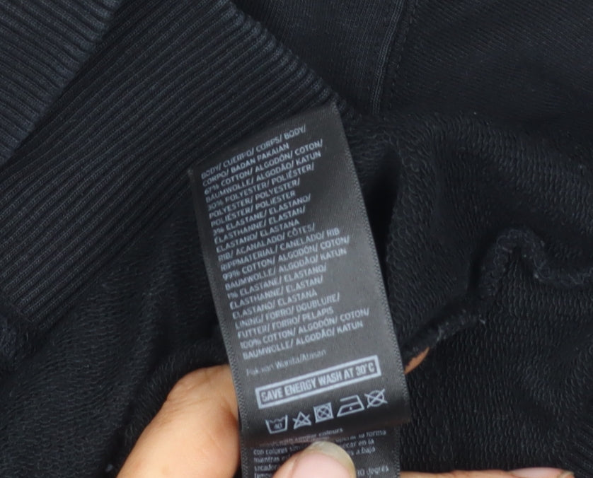 Unisex Adults UK Size S IVY PARK Black Pullover Hoodie