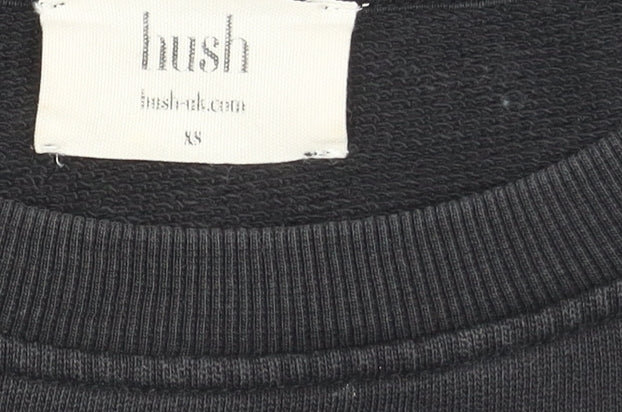 Hush Women's Black Pullover Sweatshirt XXS
