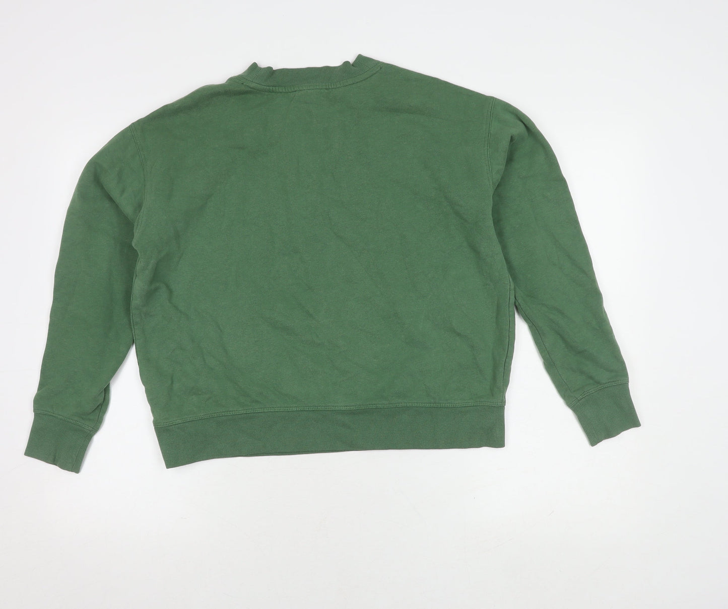 Womens UK Size S DKNY Jeans Green Pullover Sweatshirt
