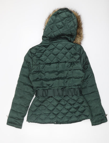 Laundry Shelli Segal Women's Green XS Puffer Jacket