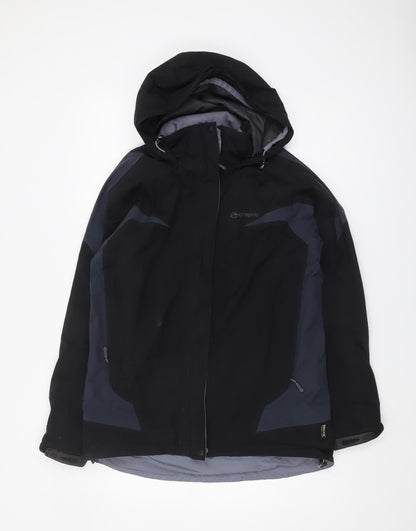 Womens UK Size 10 Sprayway Black Parka Coat