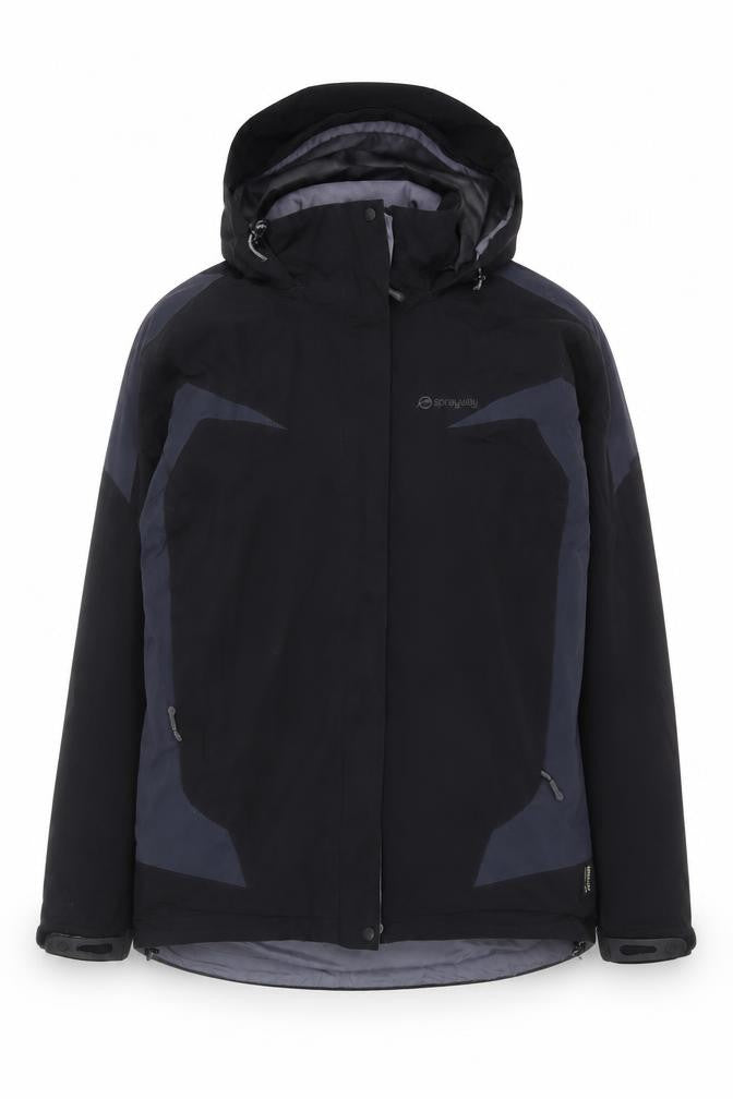 Womens UK Size 10 Sprayway Black Parka Coat