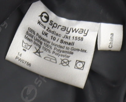 Womens UK Size 10 Sprayway Black Parka Coat