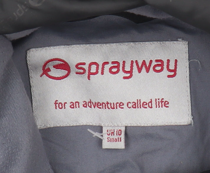 Womens UK Size 10 Sprayway Black Parka Coat