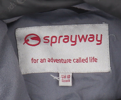 Womens UK Size 10 Sprayway Black Parka Coat