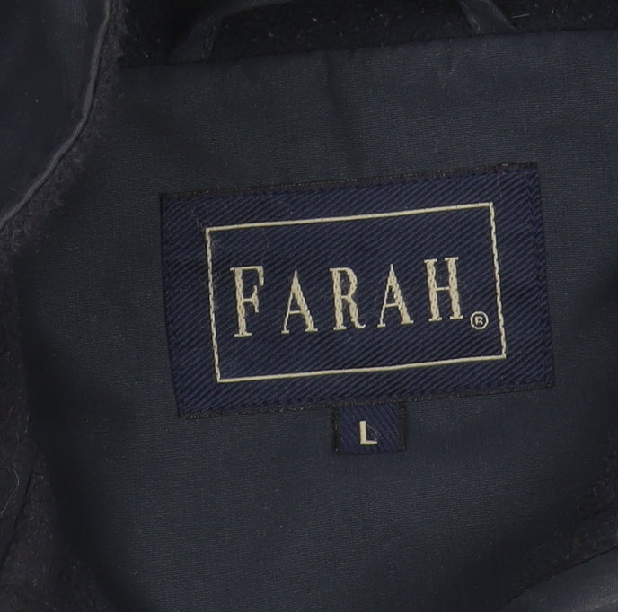 Mens UK Size L Farah Blue Basic Jacket