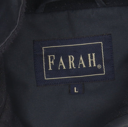 Mens UK Size L Farah Blue Basic Jacket