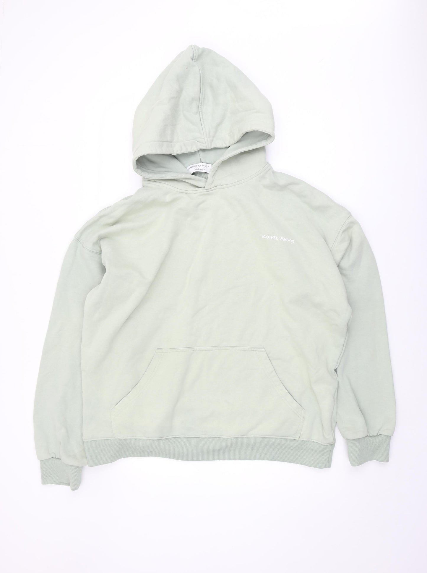 Another Version Men's Green XL Pullover Hoodie
