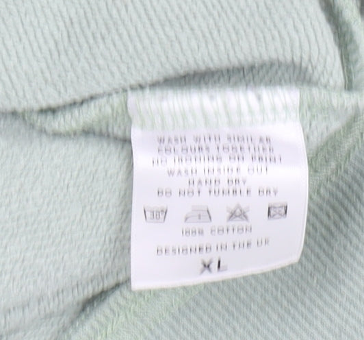 Another Version Men's Green XL Pullover Hoodie