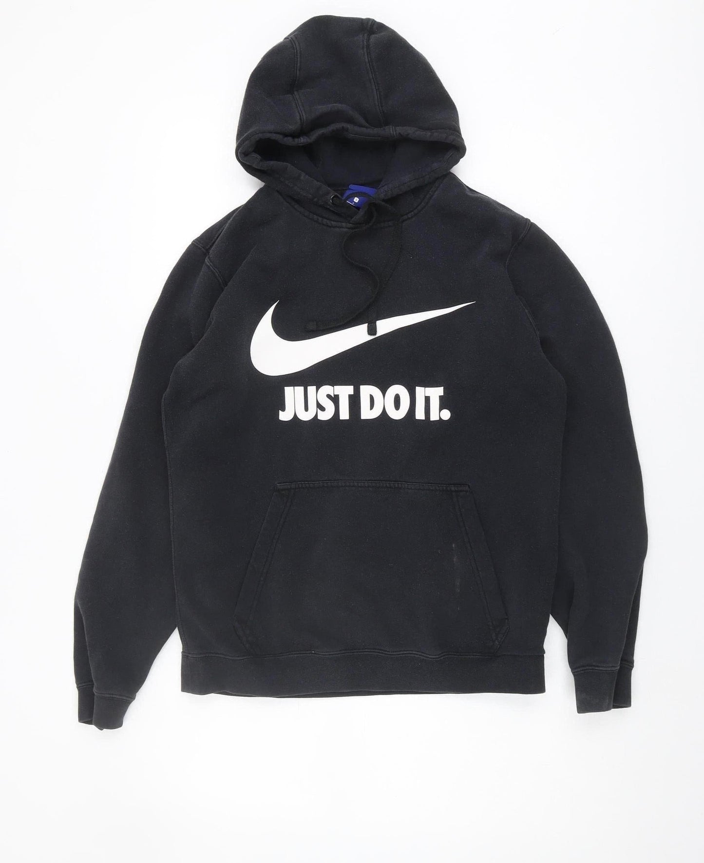 Nike Unisex Black Pullover Hoodie S - Just Do It Logo