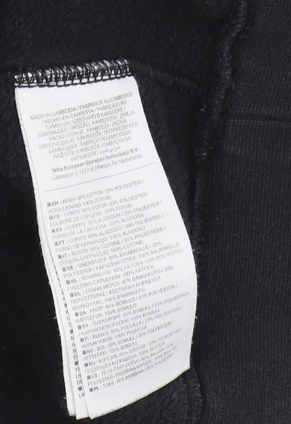 Nike Unisex Black Pullover Hoodie S - Just Do It Logo