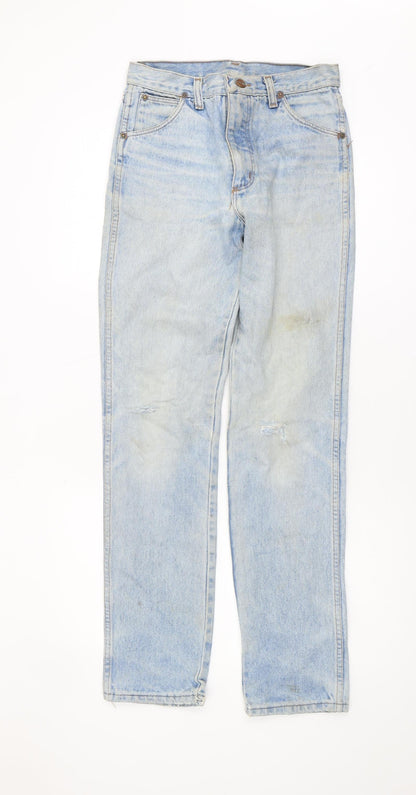 Womens UK Size 25 Wrangler Regular Fit Straight Blue Jeans