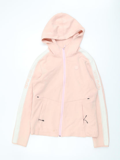 Anta Women's Pink XL Full Zip Hoodie - Casual Style