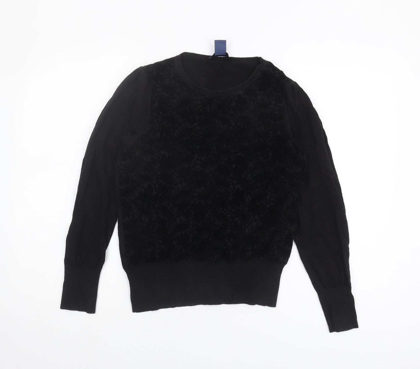 Womens UK Size S Oasis Black Pullover Jumper