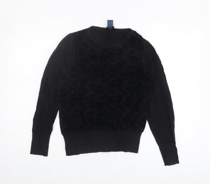 Womens UK Size S Oasis Black Pullover Jumper