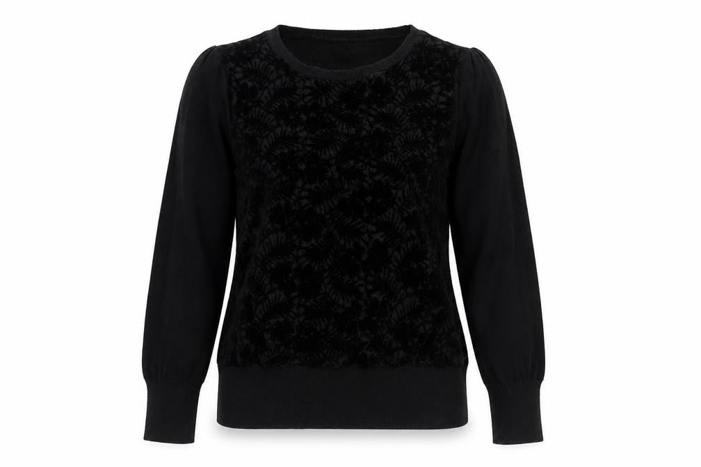 Womens UK Size S Oasis Black Pullover Jumper