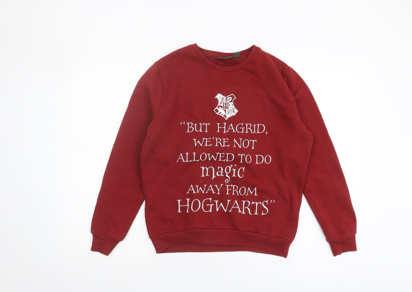 Womens UK Size 8 Harry Potter Red Pullover Sweatshirt