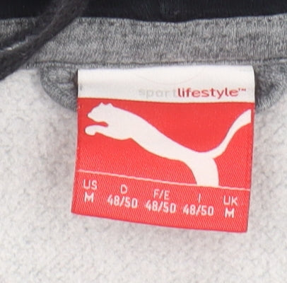 Mens UK Size M PUMA Grey Full Zip Hoodie
