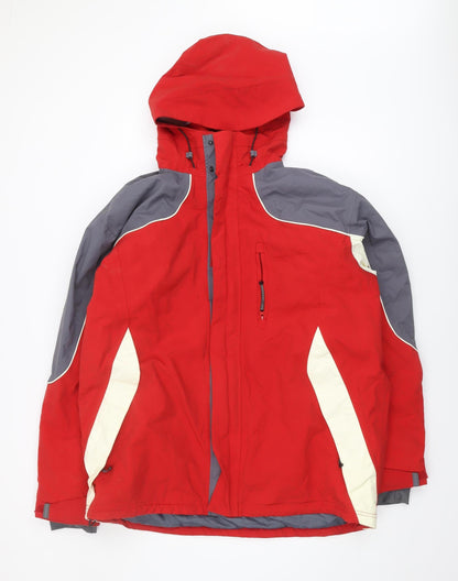 Mens UK Size L Marks and Spencer Red Anorak Coat