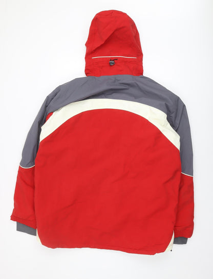 Mens UK Size L Marks and Spencer Red Anorak Coat