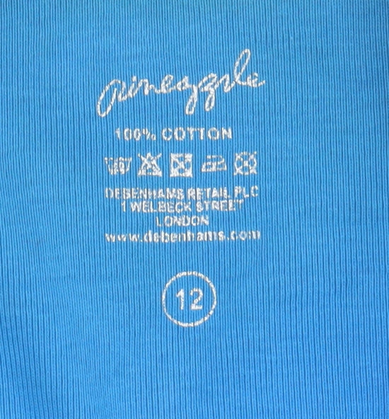 Womens UK Size 12 Pineapple Blue Basic Jacket