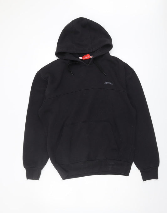Mens UK Size M Slazenger Black Pullover Hoodie