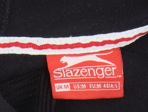 Mens UK Size M Slazenger Black Pullover Hoodie