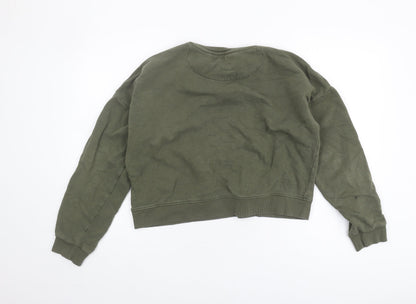 Marks and Spencer Girls Green Snoopy Pullover Sweatshirt 16Y