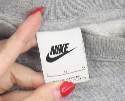 Nike Women's Grey Pullover Sweatshirt Large
