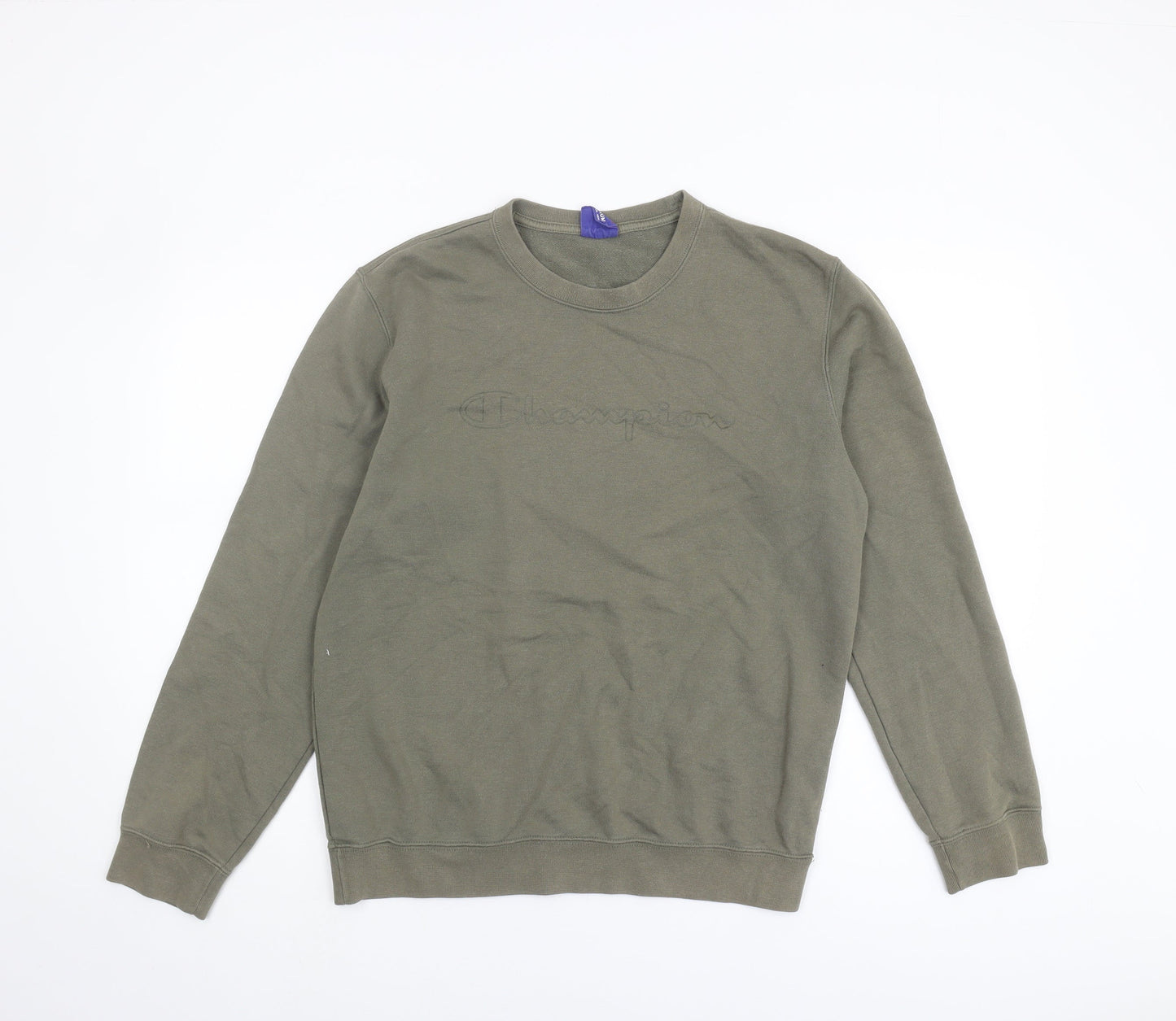 Mens UK Size M Champion Green Pullover Sweatshirt