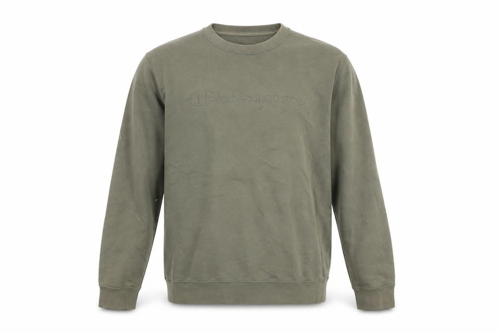 Mens UK Size M Champion Green Pullover Sweatshirt