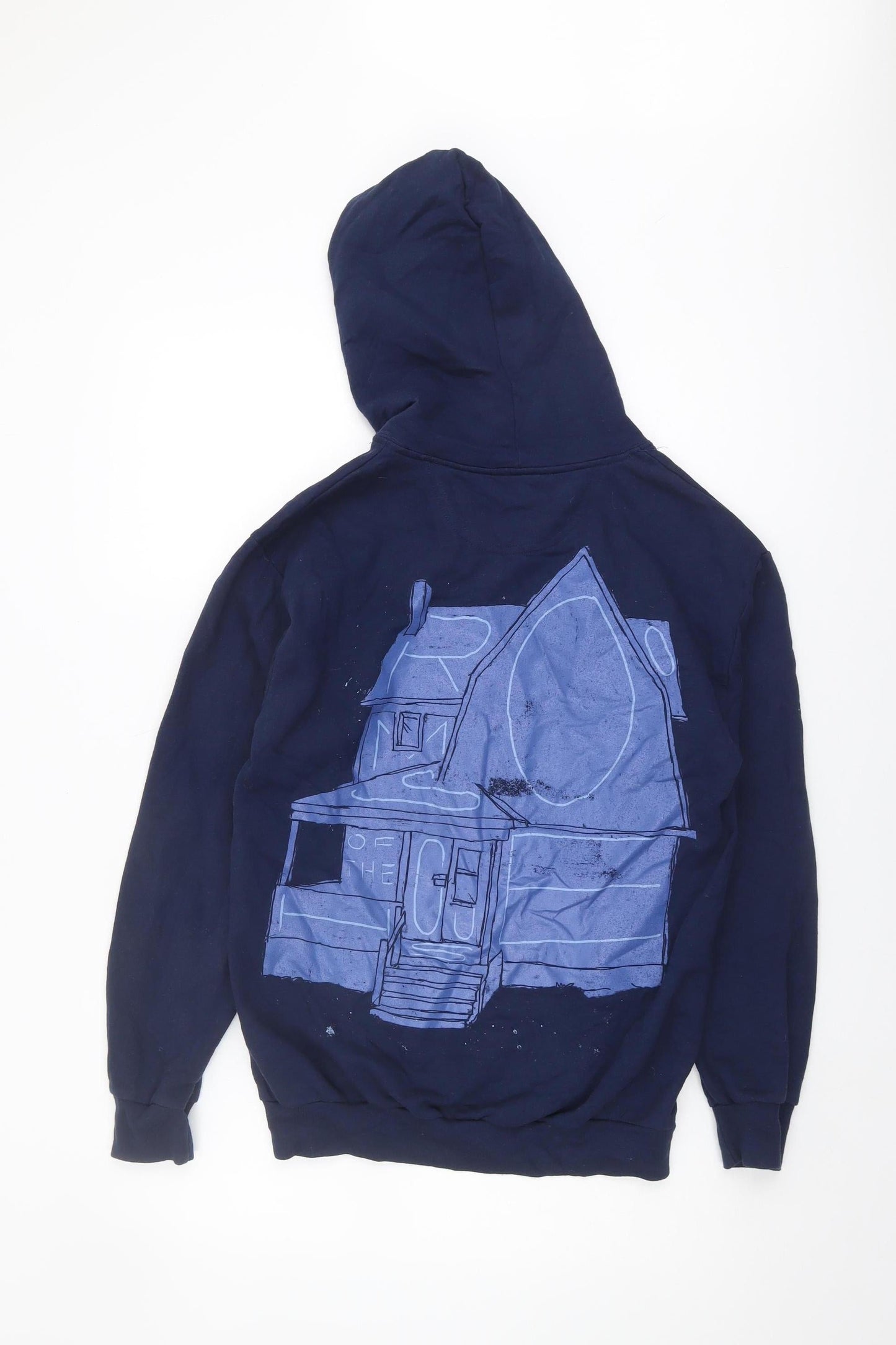 Anvil Men's Blue Full Zip Hoodie S - Hooded & Graphic Print