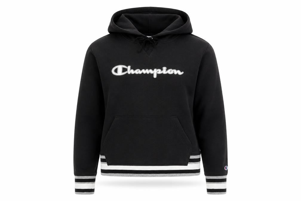 Womens UK Size S Champion Black Pullover Hoodie