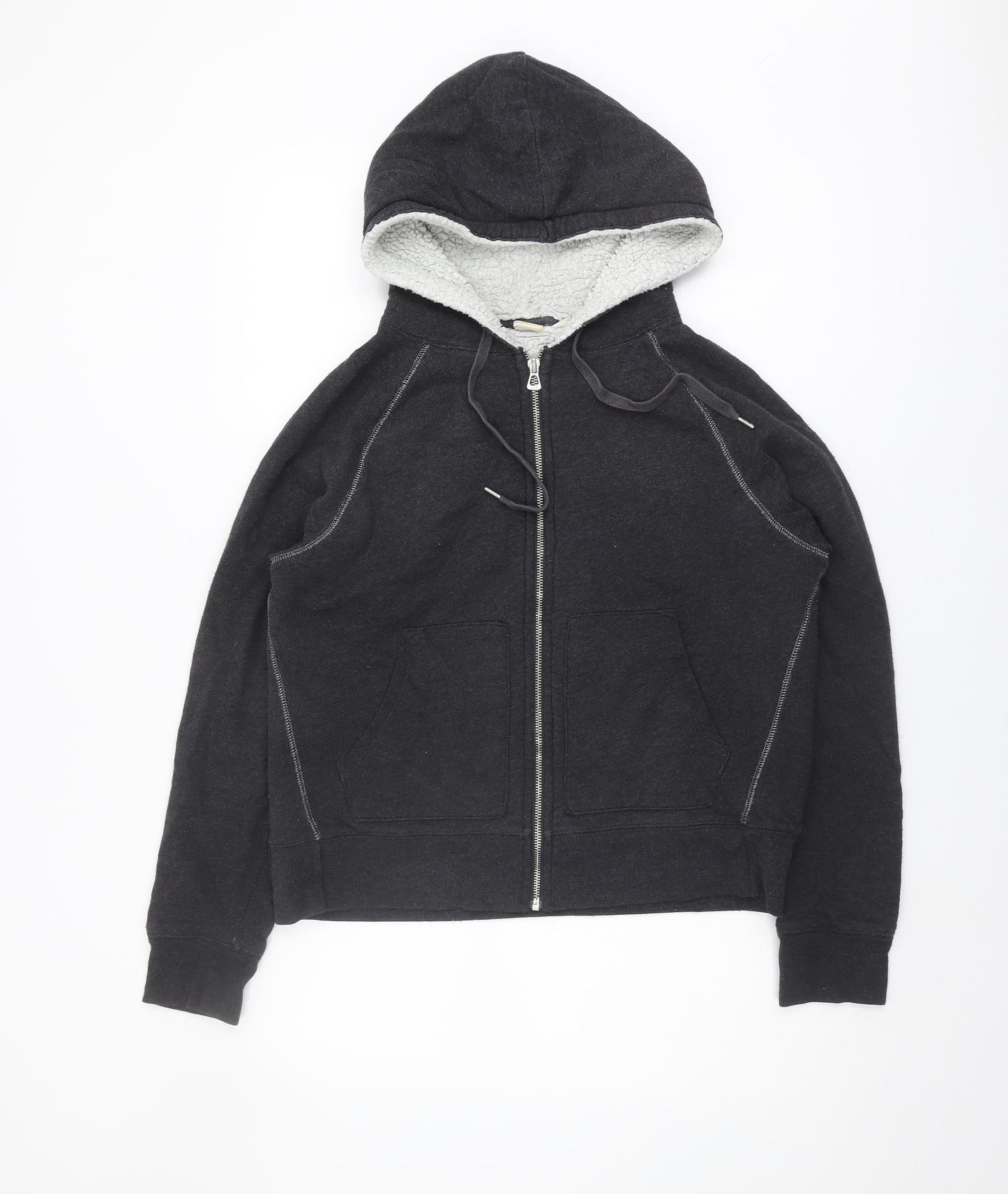 GAP Women's Black Full Zip Hoodie, Size M, Casual Wear