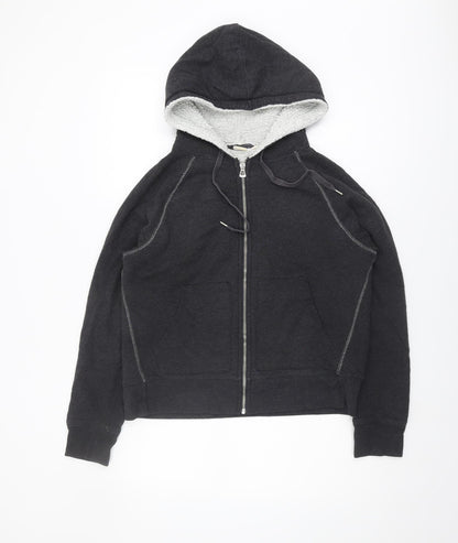 GAP Women's Black Full Zip Hoodie, Size M, Casual Wear