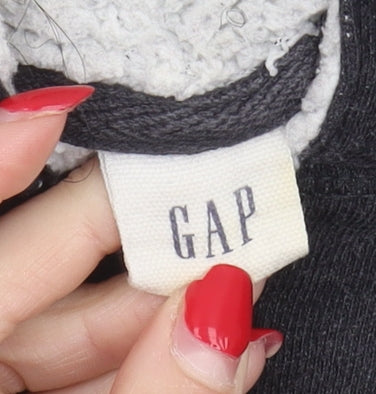 GAP Women's Black Full Zip Hoodie, Size M, Casual Wear