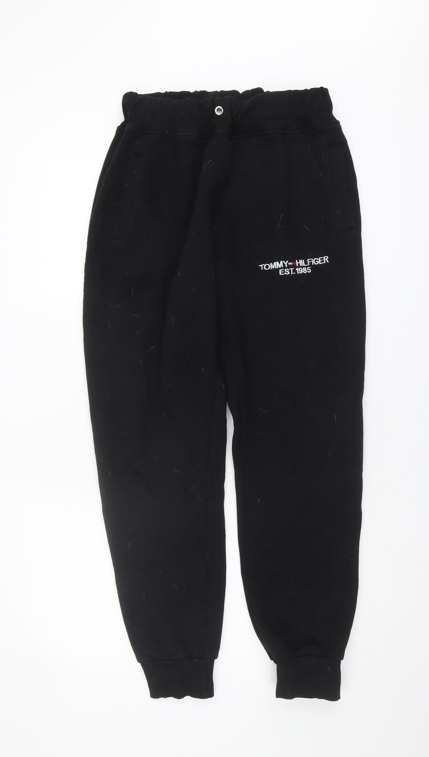 Tommy Hilfiger Unisex Black Jogger Trousers XL Casual