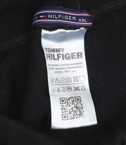 Tommy Hilfiger Unisex Black Jogger Trousers XL Casual