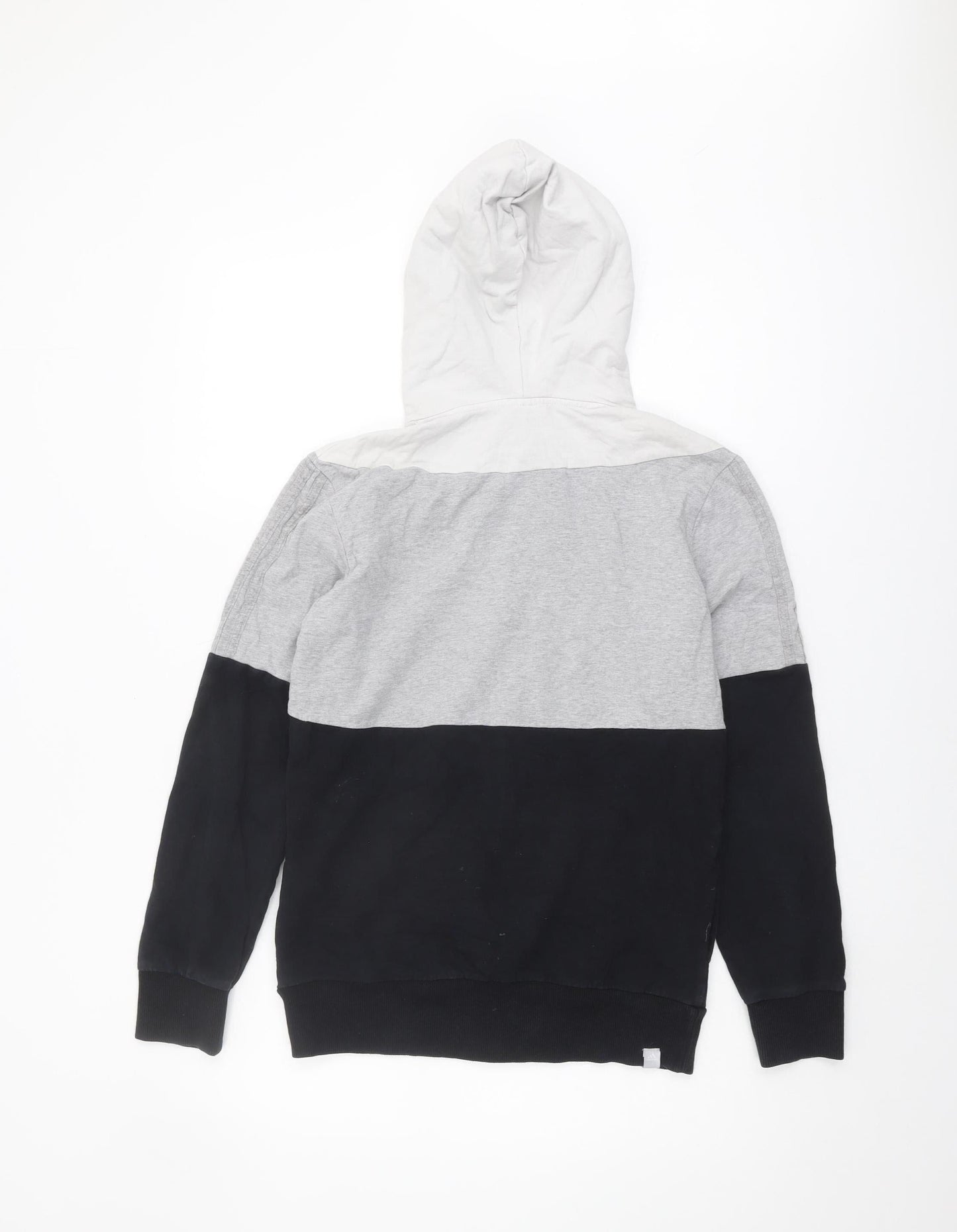 Adidas Unisex Black Grey Full Zip Hoodie M