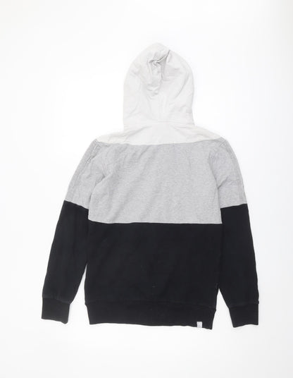 Adidas Unisex Black Grey Full Zip Hoodie M